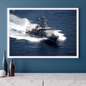 USS Firebolt (PC-10) Cyclone Class Coastal Patrol Ship | Photo Print | Military | US Navy | Wall Art | Decor | Photograph | Warship | Naval