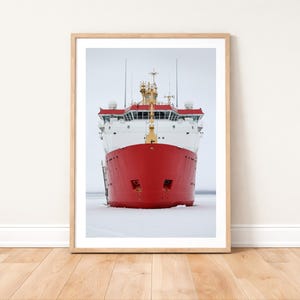 HMS Protector ice patrol ship Photo Print: Royal Navy Warship phototgraphy Wall Art