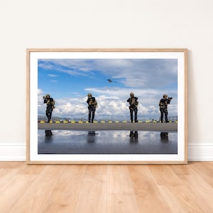 Royal Marines Commando Boarding Team Reflections Photo Print: Military Photography Wall Art