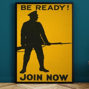 WW1 Recruitment Poster: Restored British Army Print