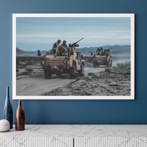 Royal Marines Commandos Jackal Patrol - Military Photo Print