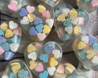 Heart soap // wedding soap // valentines day soap