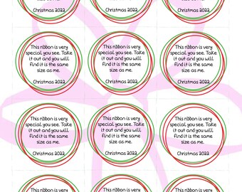 Instant Download/printable Ribbon Christmas Ornament You - Etsy
