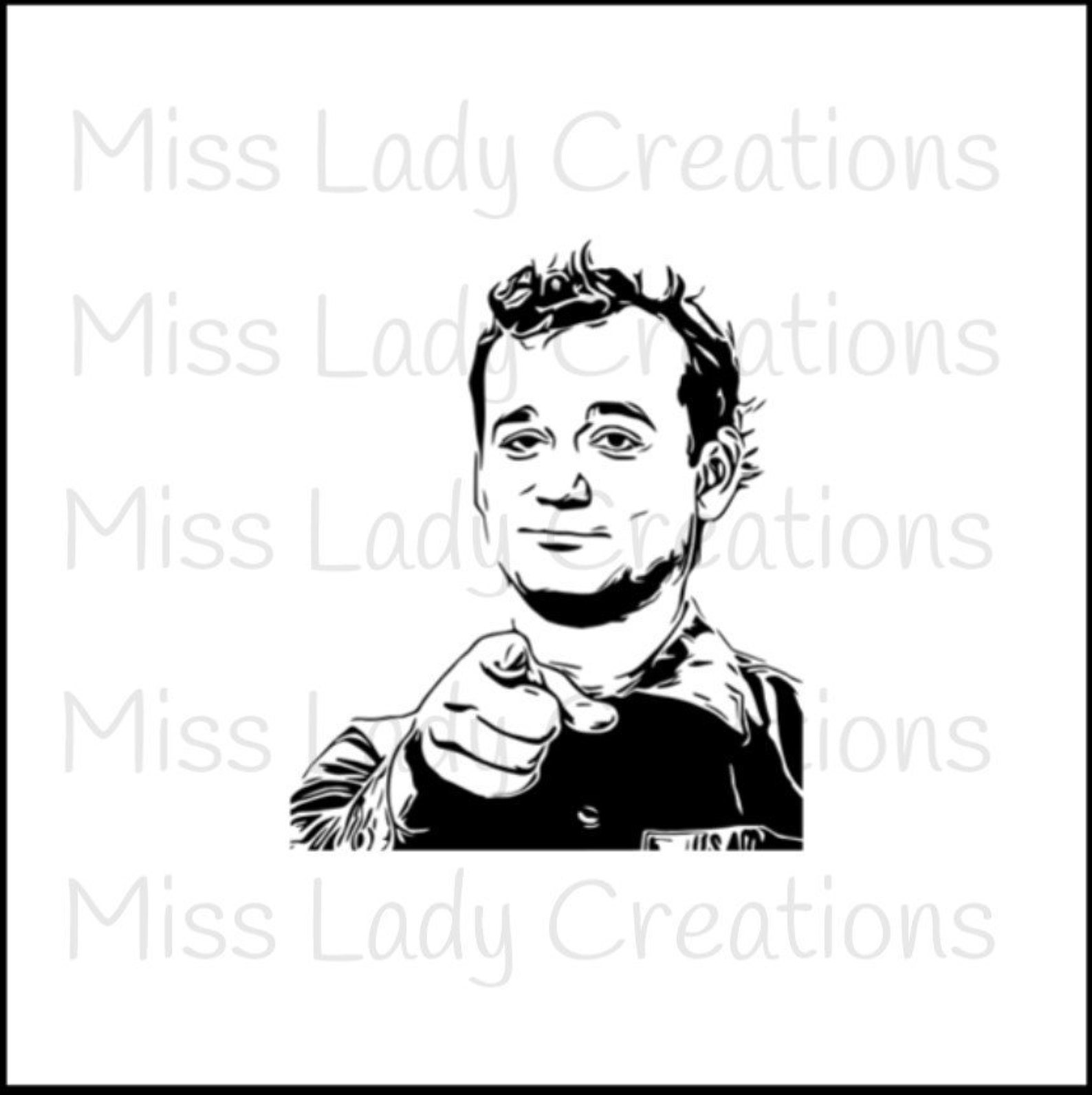 Bill Murray Silk Screen Mesh Cookie Stencil Craft Stencil Etsy