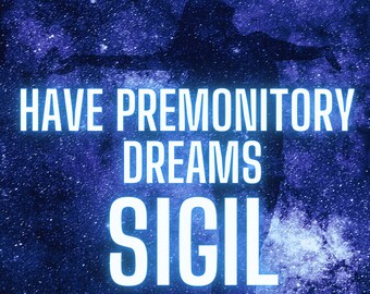 Premonitory Dreams SIGIL, Prophetic Dreams spell, printable witchcraft grimoire, book of shadows printable, Dreams spell