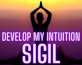 Developing Intuition SIGIL, Intuition Development spell, printable witchcraft grimoire, book of shadows printable, Inner Guidance