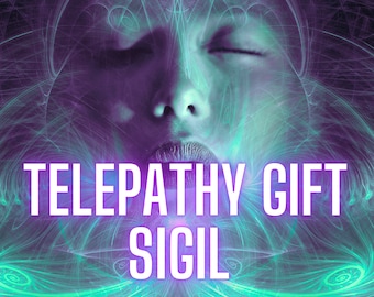 Telepathy Gift SIGIL, Intuition Development spell, printable witchcraft grimoire, book of shadows printable, Enhanced Telepathic Abilities