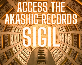 Accessing the Akashic Records SIGIL, Soul Knowledge spell, printable witchcraft grimoire, book of shadows printable, Mystical Knowledge