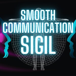 Soepele communicatie SIGIL, Clear Communication spell afdrukbare hekserij grimoire-pagina, boek van schaduwen afdrukbaar, Expressiviteit sigil.