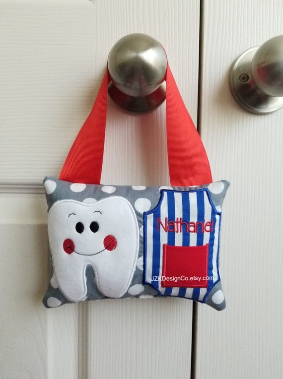 Tooth Pillow Boy Tooth Fairy Pillow Tooth Fairy Pillow Etsy