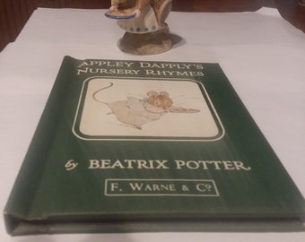 Beatrix Potter figurine 'Appley Dapply' plus nursery rhyme book