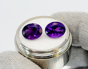 APP 16x12mm OVAL-FACET DEEP-PURPLE NATURAL URUGUAYAN AMETHYST GEMSTONE APP 16x12mm OVAL-FACET DEEP-PURPLE NATURAL URUGUAYAN AMETHYST GEMSTONE