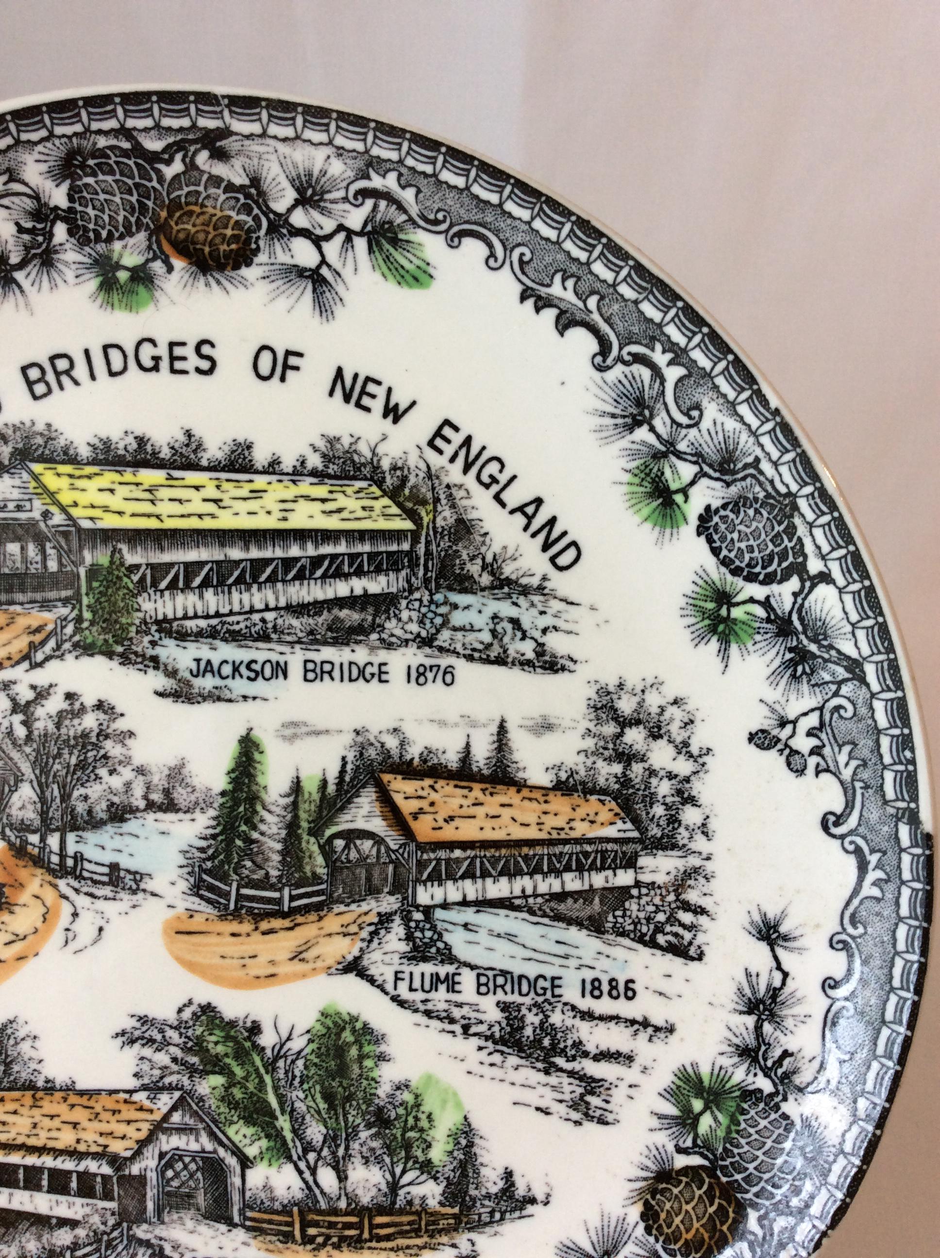 The Covered Bridges of New England Collectible Plate - Etsy