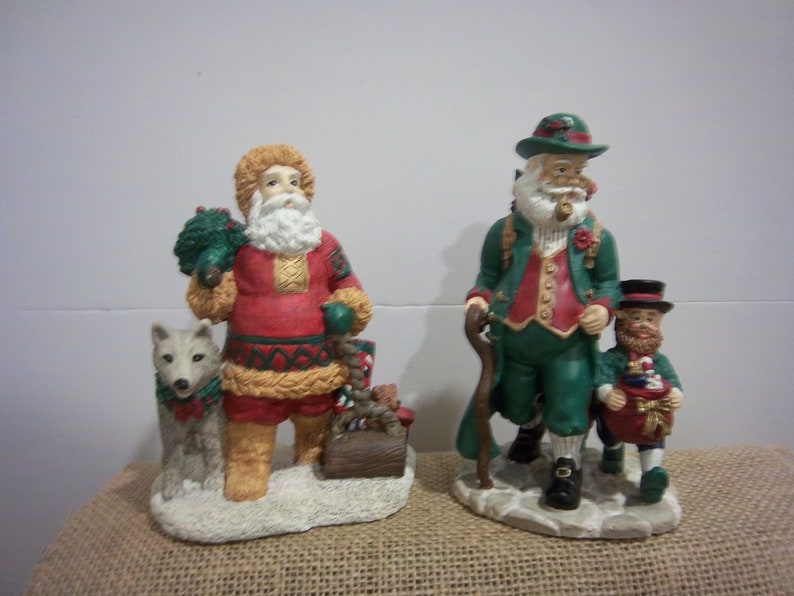 Vintage Santa S From Around The World Figurines No Box Image 0