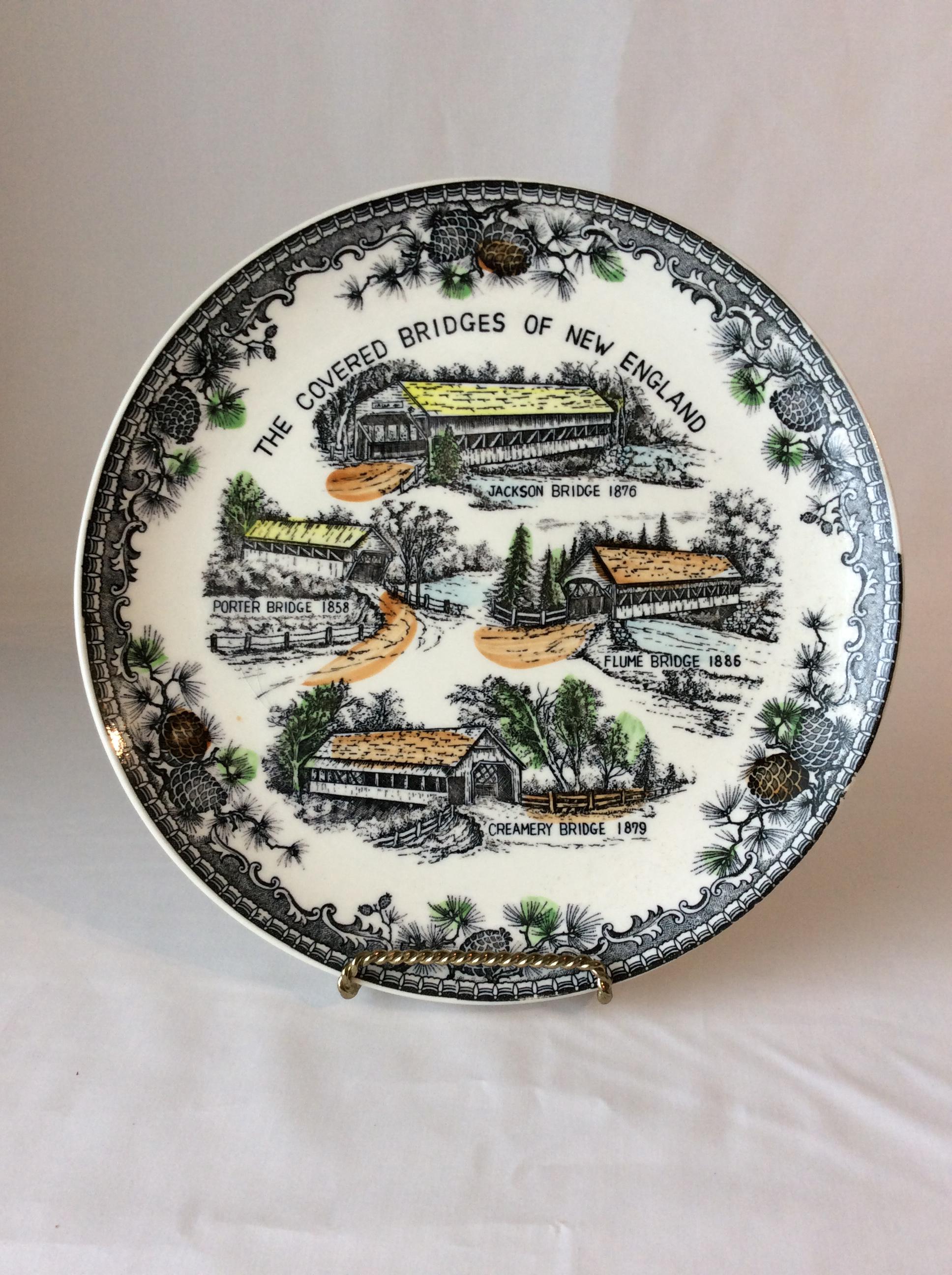 The Covered Bridges of New England Collectible Plate - Etsy