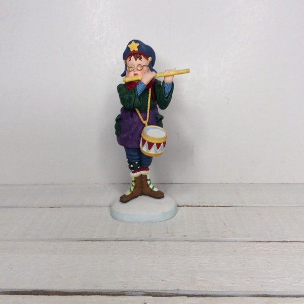 Fletcher Plays The Flute All Through The House by Department 56 Hand Painted Figurine Discontinued VintageFindsFound Retired Boxed