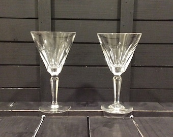 Waterford Crystal Sheila 7" Water Goblets Set of 2 VintageFindsFound
