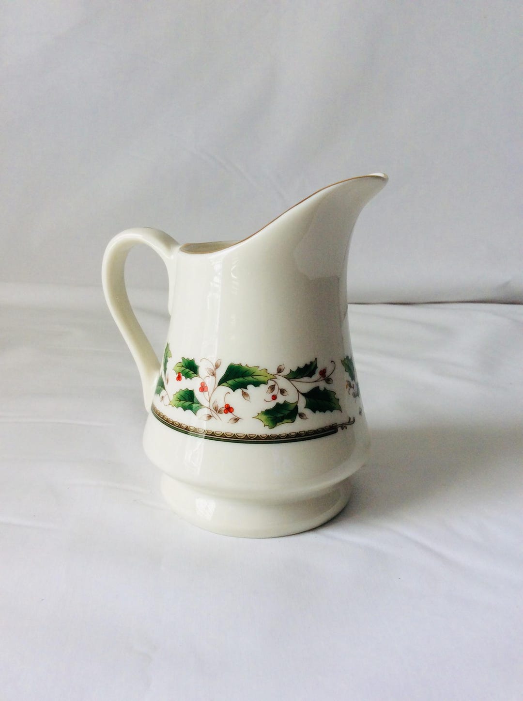 Holly and Moss Santa Jar Creamer