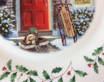 美品‼️レノックスクリスマスプレート2005 Lenox Holiday Annual Christmas Plate 2005 Home for the Holidays