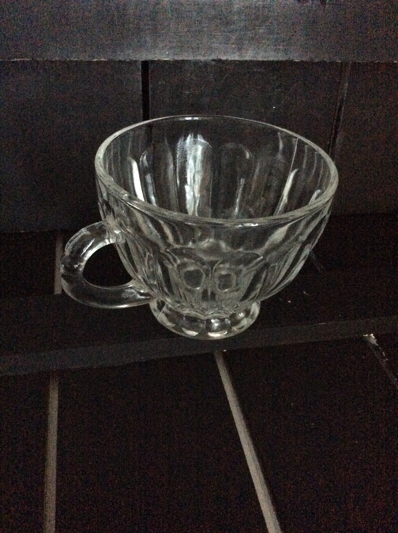 Anchor Hocking Colonial (Punch Set) Punch Cup Made in USA VintageFindsFound Panel Design Vintage image 5