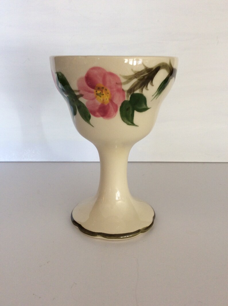 Vintage Franciscan Desert Rose 12 Oz. Earthenware Goblet Made Etsy