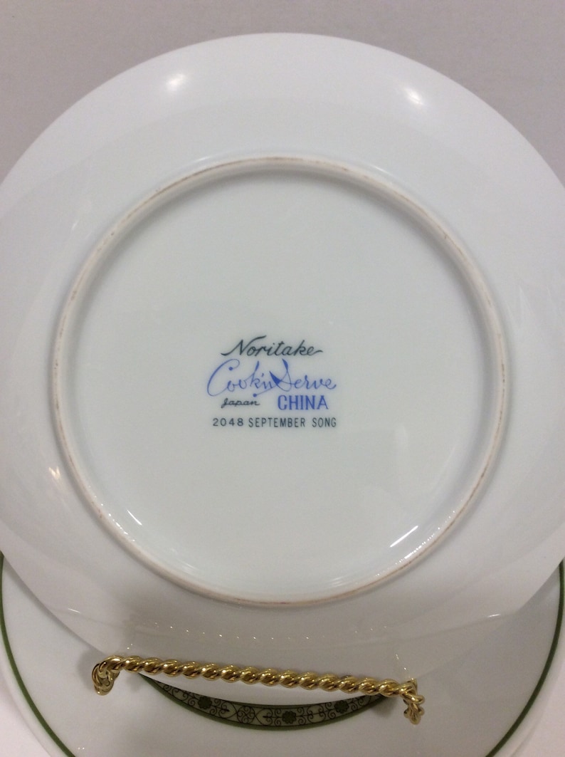 September Song Bread and Butter Plates Set of 4 Vintage Noritake Made