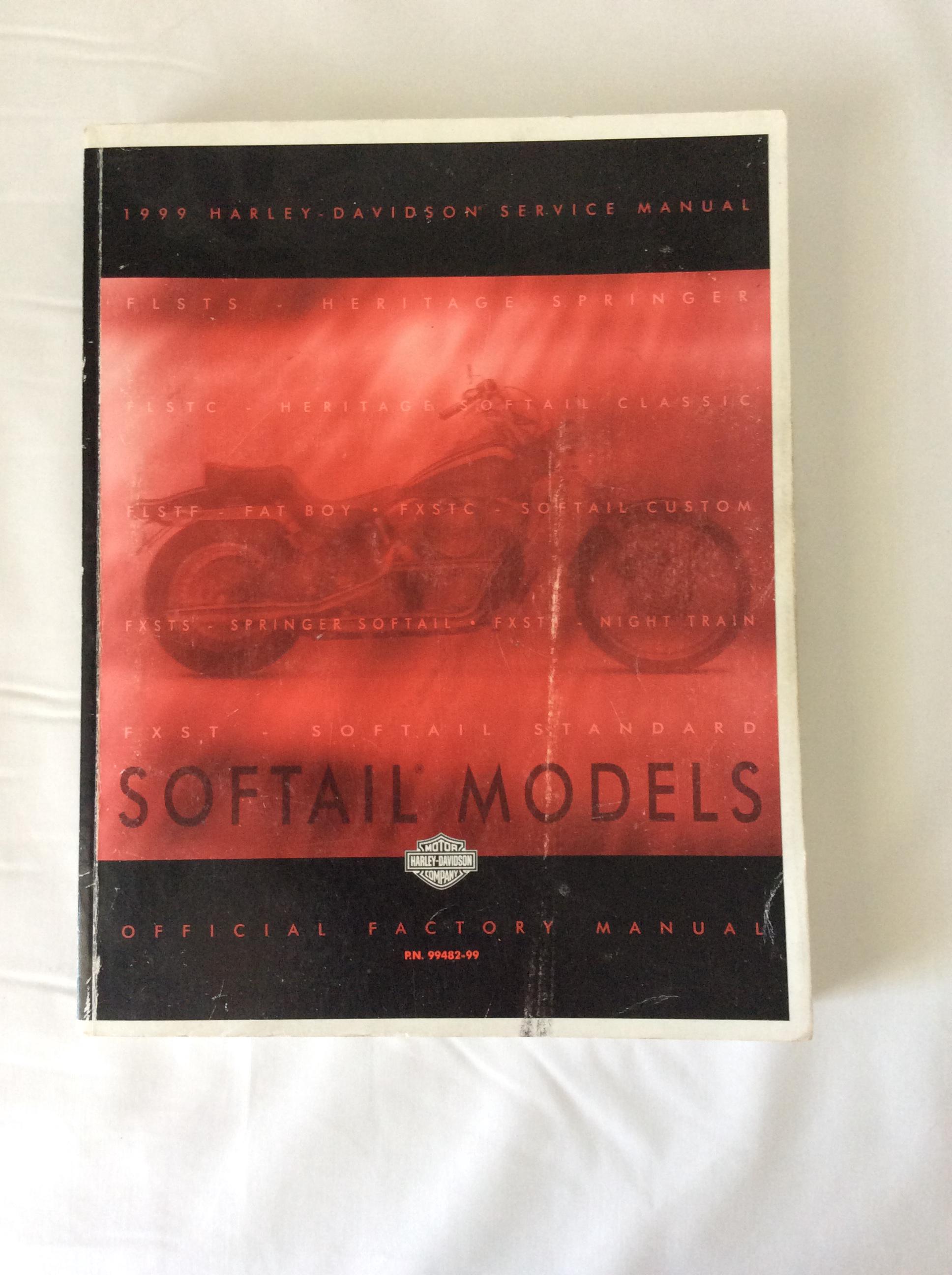 1999 Harley-davidson Service Manual Official Factory Manual Part