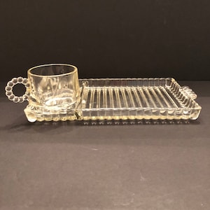 ヘーゼル アトラス「Parti-Ade」スナックセット クリアガラス 4個