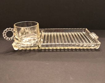 ヘーゼル アトラス「Parti-Ade」スナックセット クリアガラス 4個