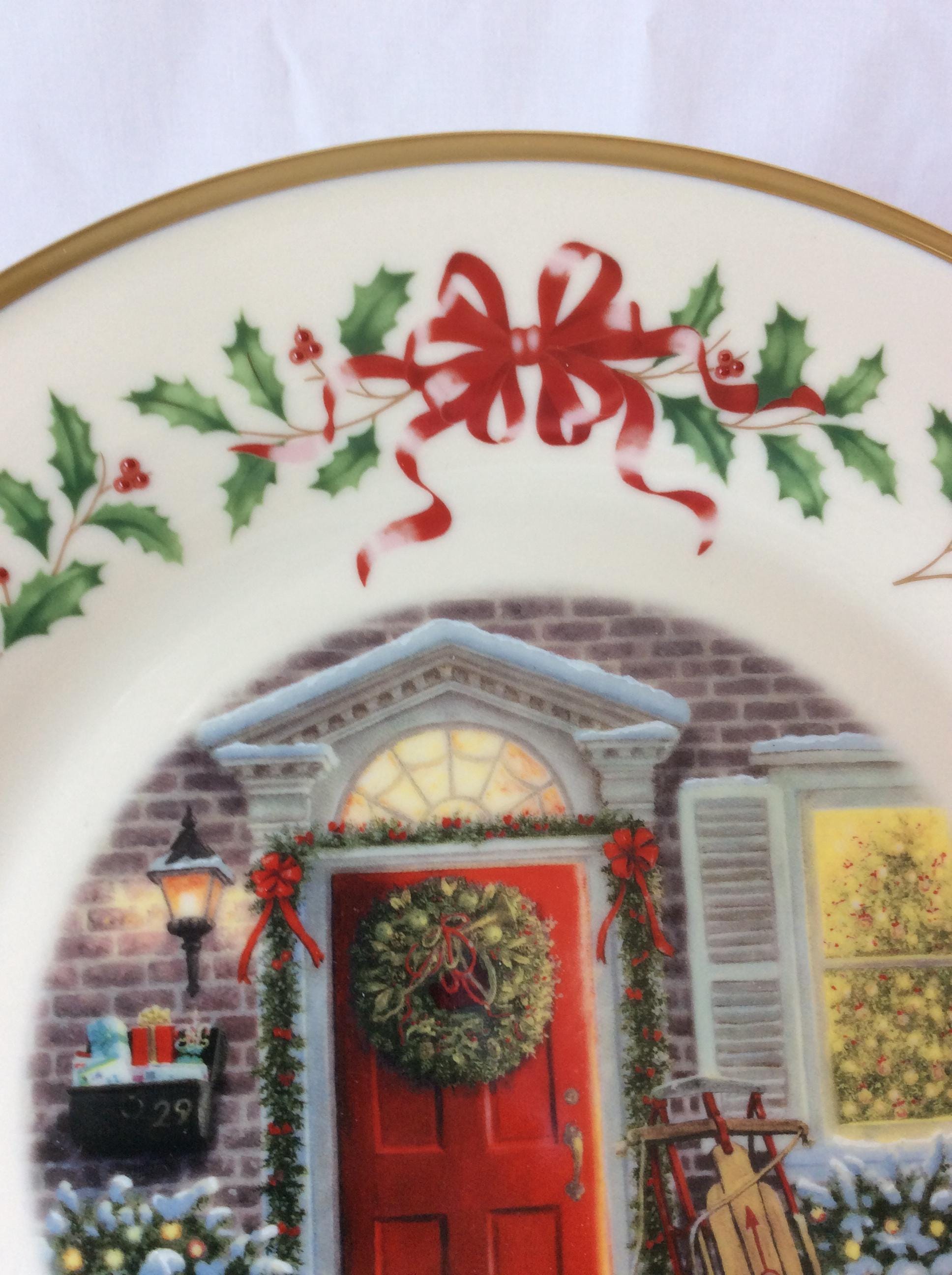 美品‼️レノックスクリスマスプレート2005 Lenox Holiday Annual Christmas Plate 2005 Home for the Holidays