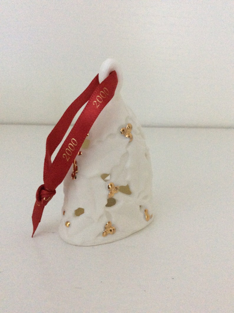 Hallmark Keepsake Ornament "Holly Berry Bell" Dated 2000 Fine Porcelain VintageFindsFound image 4