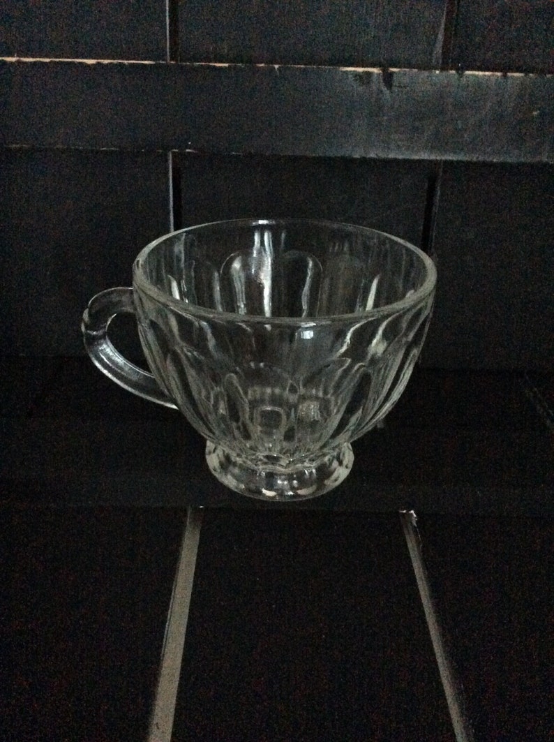Anchor Hocking Colonial (Punch Set) Punch Cup Made in USA VintageFindsFound Panel Design Vintage image 7