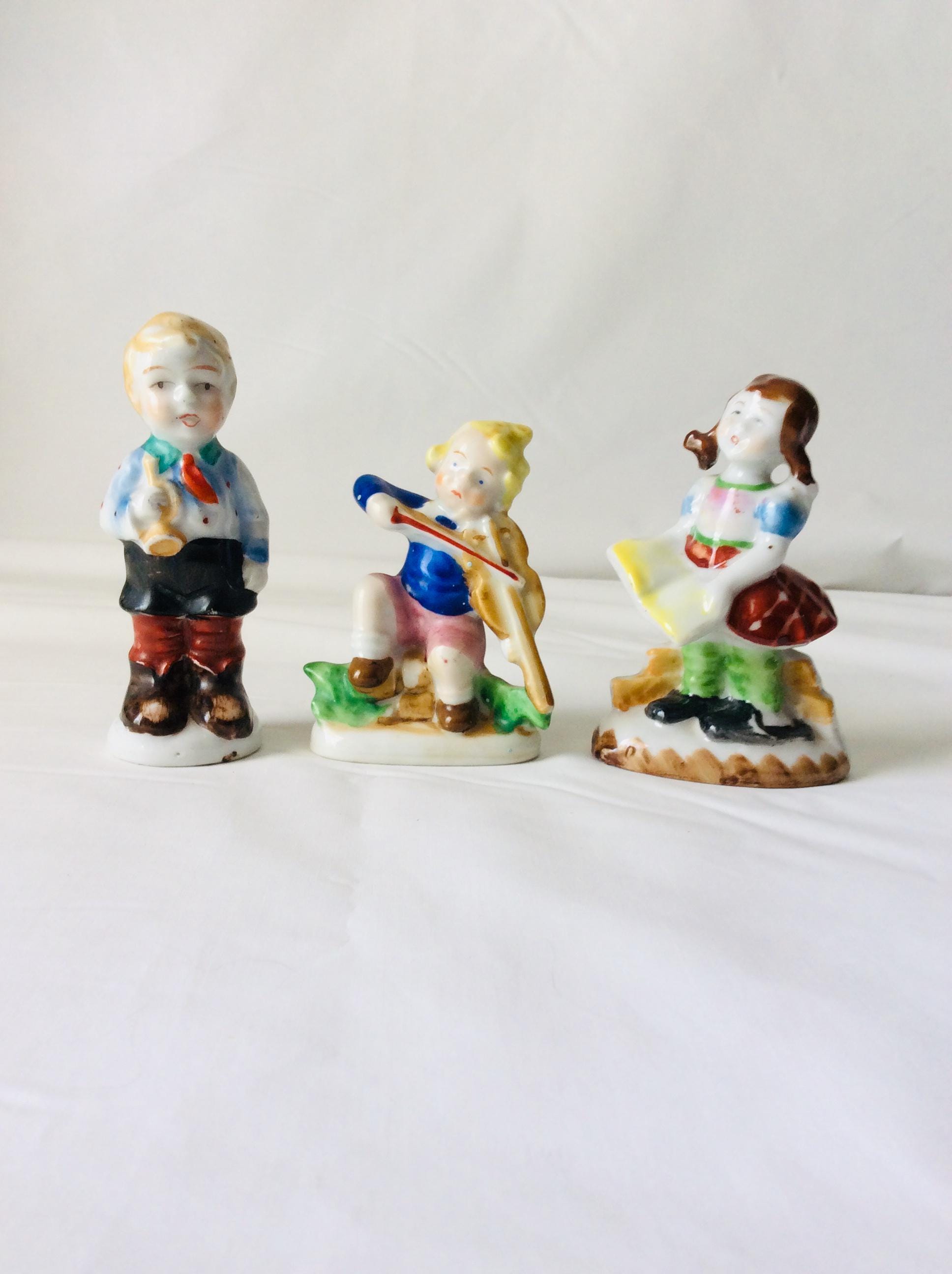 Penny Dolls Musician Inspired Set of 3 Bisque  Made in Occupied Japan VintageFindsFound