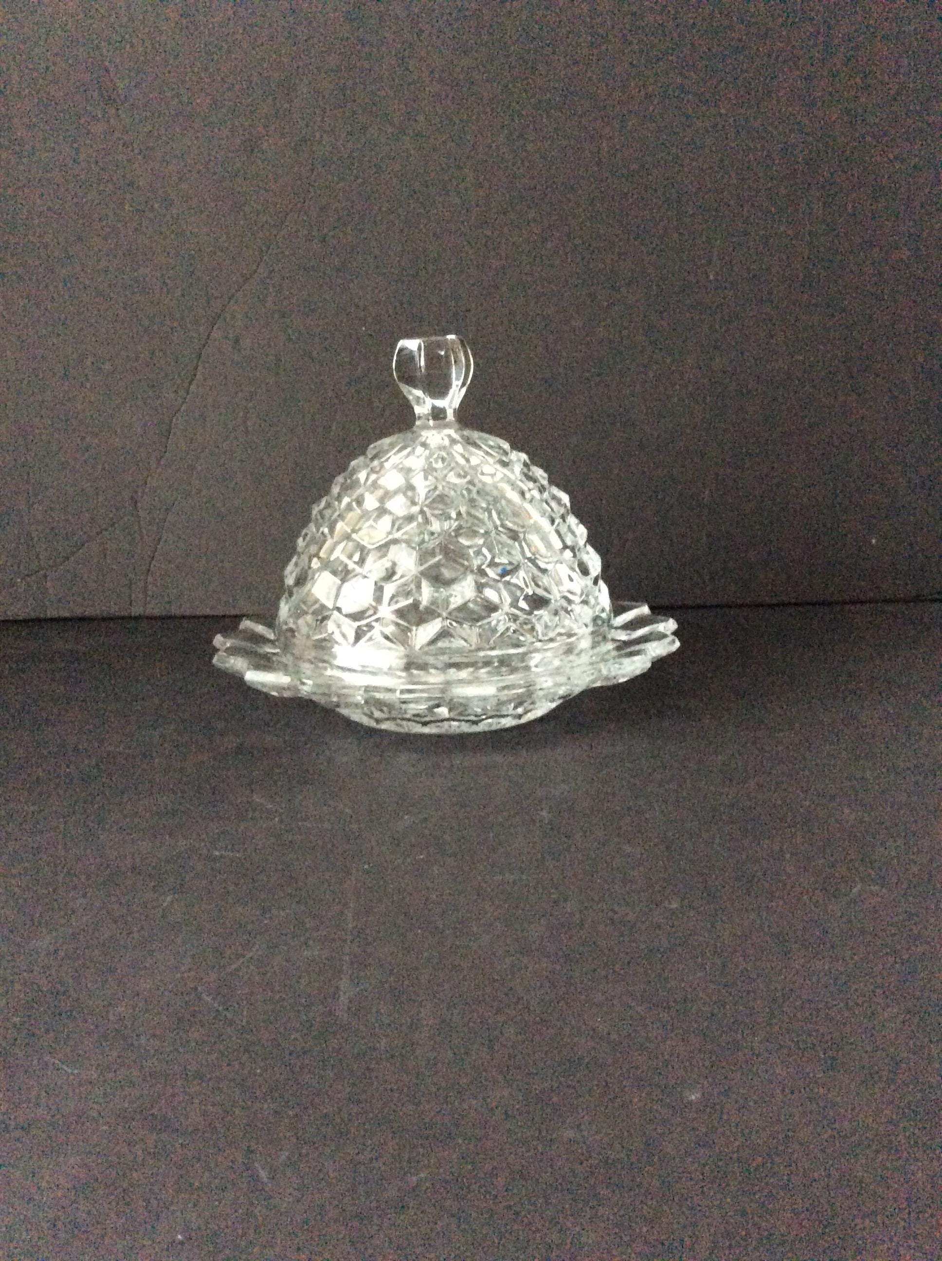 Fostoria アメリカンクリアバター皿と蓋の交換品 VintageFindsFound