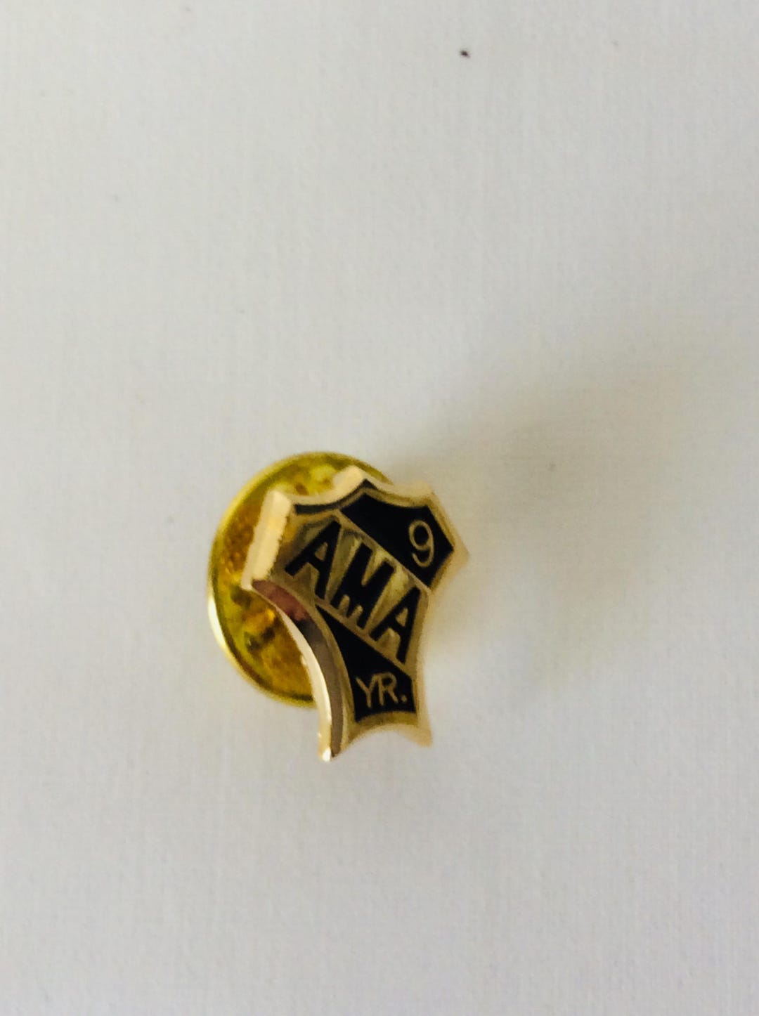 American Motorcycle Association AMA Member 9 Year Anniversary Gold Tone ...