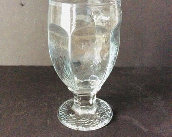 Libbey Glass Company Chivalry Clear 10 Ounce Banquet Goblet Made in USA Replacement Discontinued VintageFindsFound Vintage