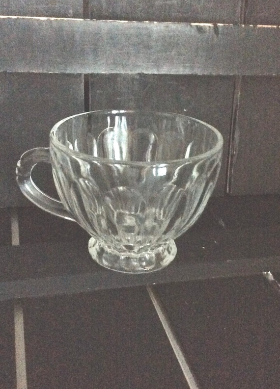 Anchor Hocking Colonial (Punch Set) Punch Cup Made in USA VintageFindsFound Panel Design Vintage