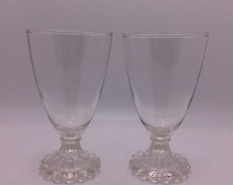 Vintage Anchor Hocking Berwick Boopie Water Goblets, Set of 2