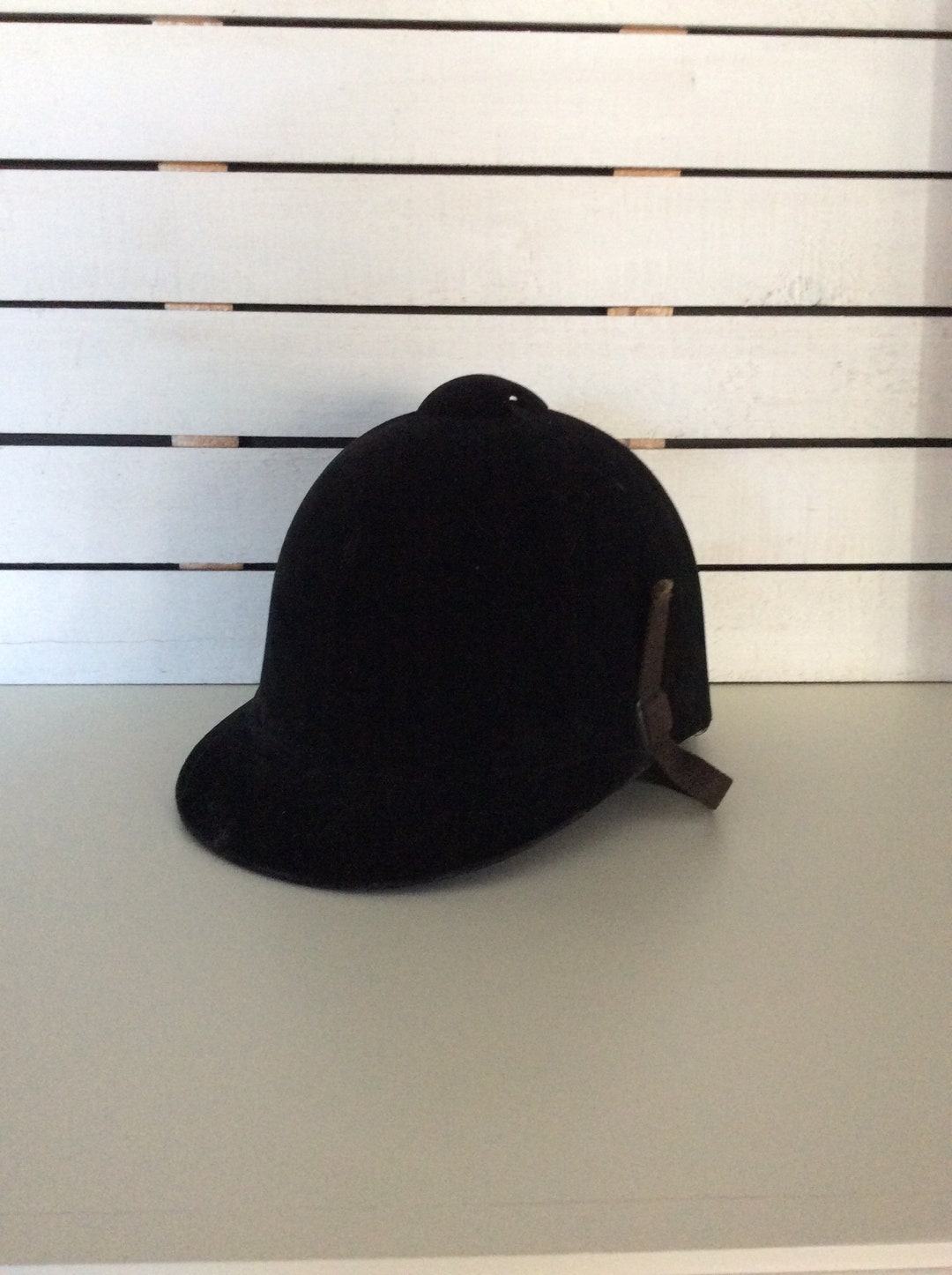 Vintage Black Velvet Equestrian Helmet Size 7 1/8 Irving's Etsy