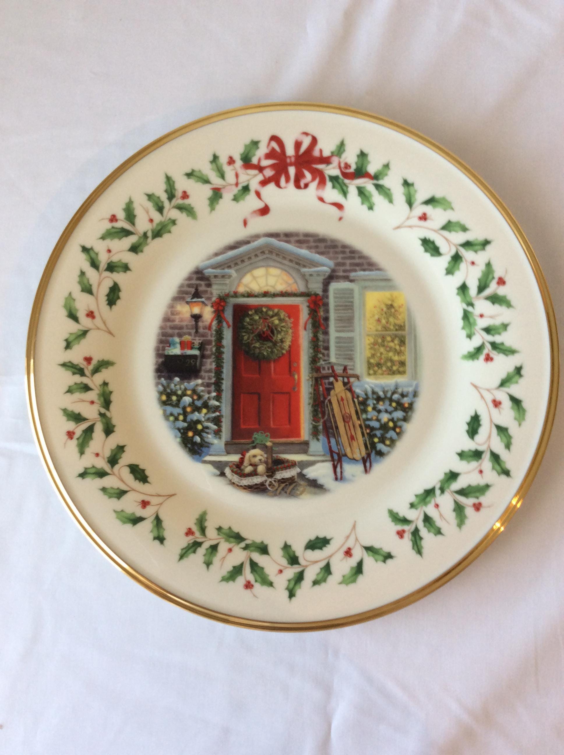 美品‼️レノックスクリスマスプレート2005 Lenox Holiday Annual Christmas Plate 2005 Home for the Holidays
