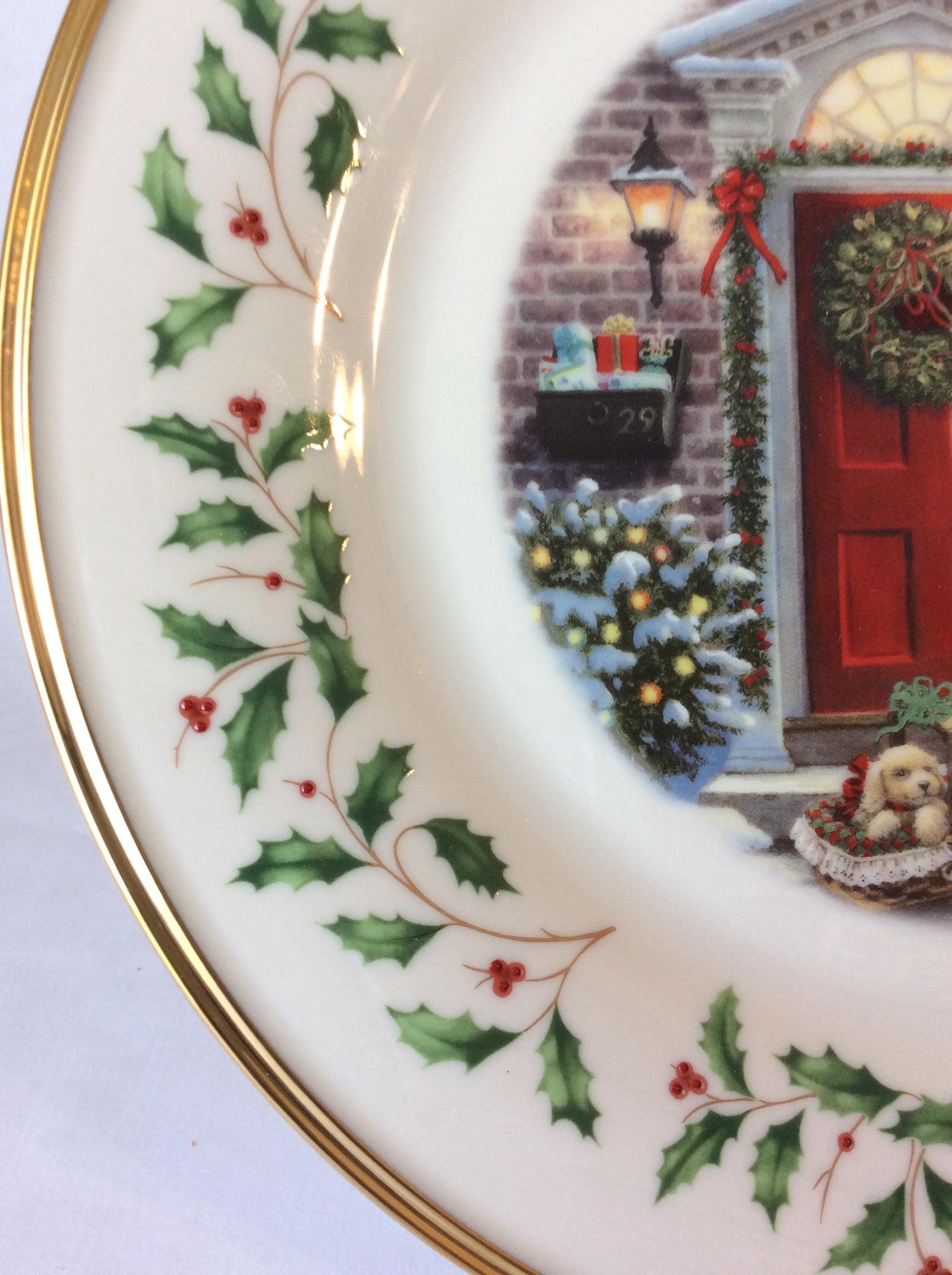 レノックス ホリデー アニュアル クリスマス プレート 2005 ホーム