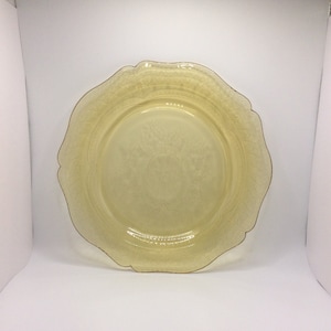 Federal Glass Patrician Amber Dinner Plate Made in America Depression Glass VintageFindsFound Replacement Discontinued