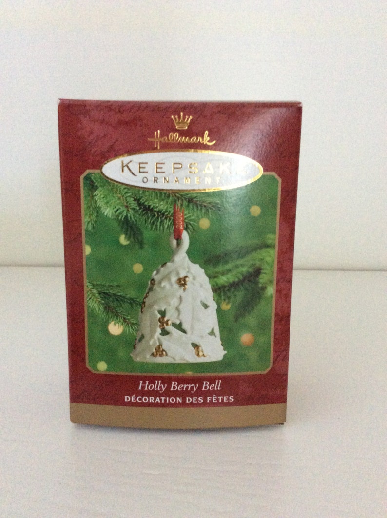 Hallmark Keepsake Ornament "Holly Berry Bell" Dated 2000 Fine Porcelain VintageFindsFound image 7