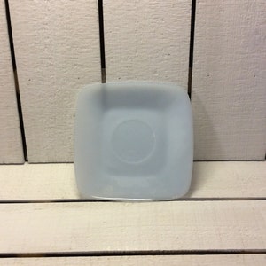 Vintage Anchor Hocking Fire King Charm Azur Ite Square Saucer Made in USA Replacement Discontinued VintageFindsFound Retro Ware