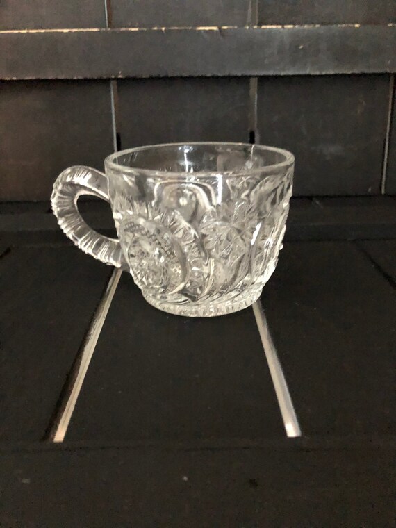 Vintage Smith Glass Company Pinwheel & Stars Punch Cup Made in USA  VintageFindsFound Star Base