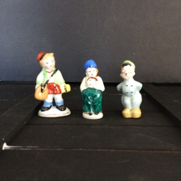 Set of 3 Vintage Bisque Penny Dolls Made in Japan and Occupied Japan VintageFindsFound