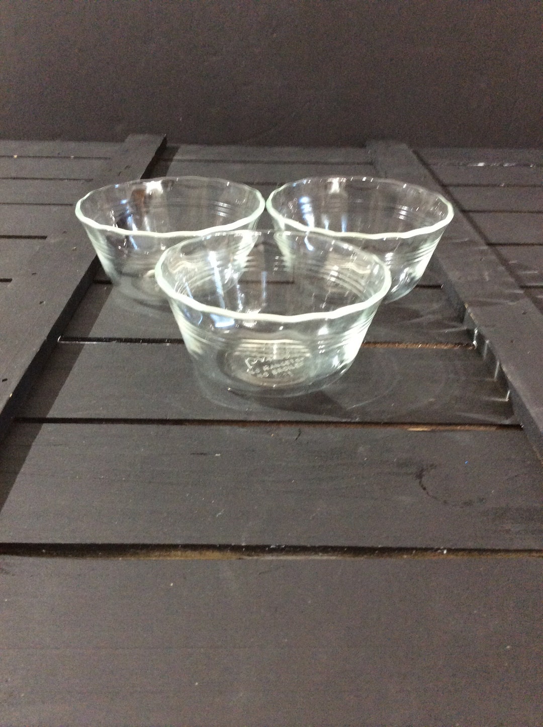Pyrex Originals Clear Custard Cups #463 Set of 3 Vintage Made in USA ...