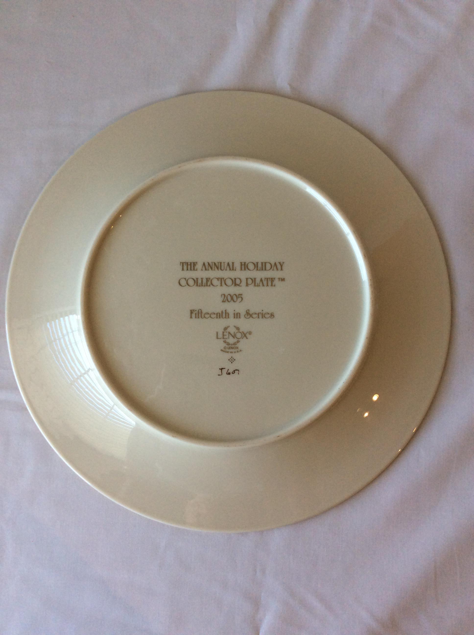 レノックス ホリデー アニュアル クリスマス プレート 2005 ホーム