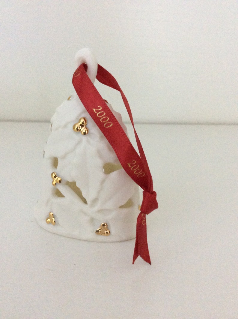 Hallmark Keepsake Ornament "Holly Berry Bell" Dated 2000 Fine Porcelain VintageFindsFound image 3