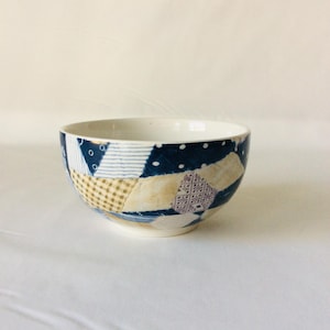 Ralph Lauren Patchwork by Wedgwood Open Sugar Made in England Casual Dinnerware VintageFindsFound Quilt Design Vintage